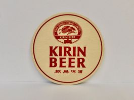 Bierdeckel KIRIN BEER Bier Untersetzer Vintage Japan Rarität
