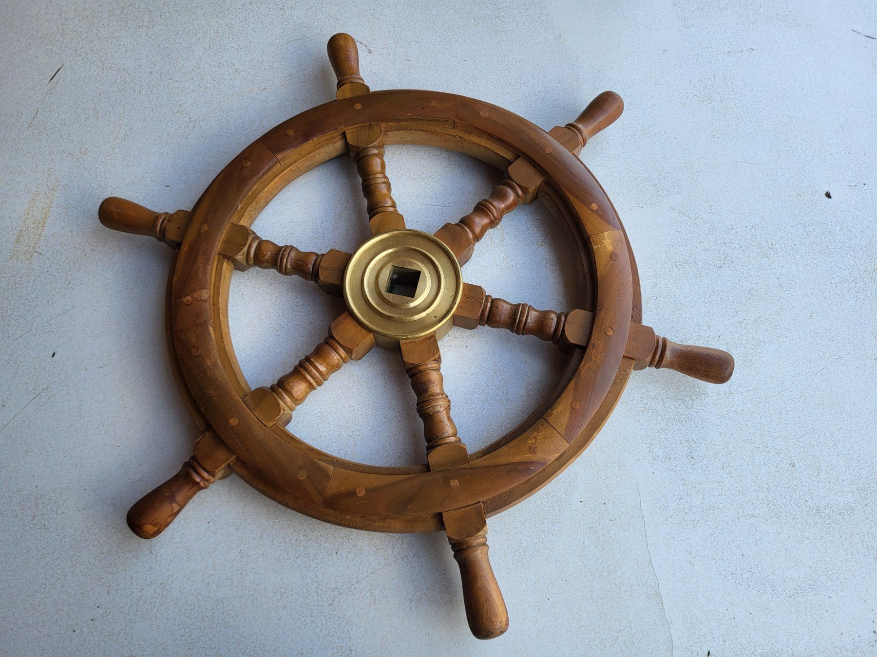 Barche: Echtes Schiff steuerrad seefahrt meer schiffahrt seemann – Usato da Turbenthal venduto da kai_6277