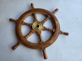 Echtes Schiff steuerrad seefahrt meer schiffahrt seemann