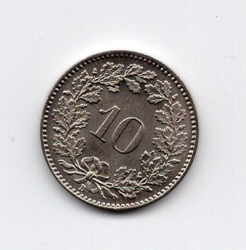 Tutti le monete: (975) Schweiz, 10 Rappen 1912, Prooflike, Super – Usato da Rüthi (Rheintal) venduto da erdnuessli1