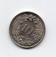 (975) Schweiz, 10 Rappen 1912, Prooflike, Super