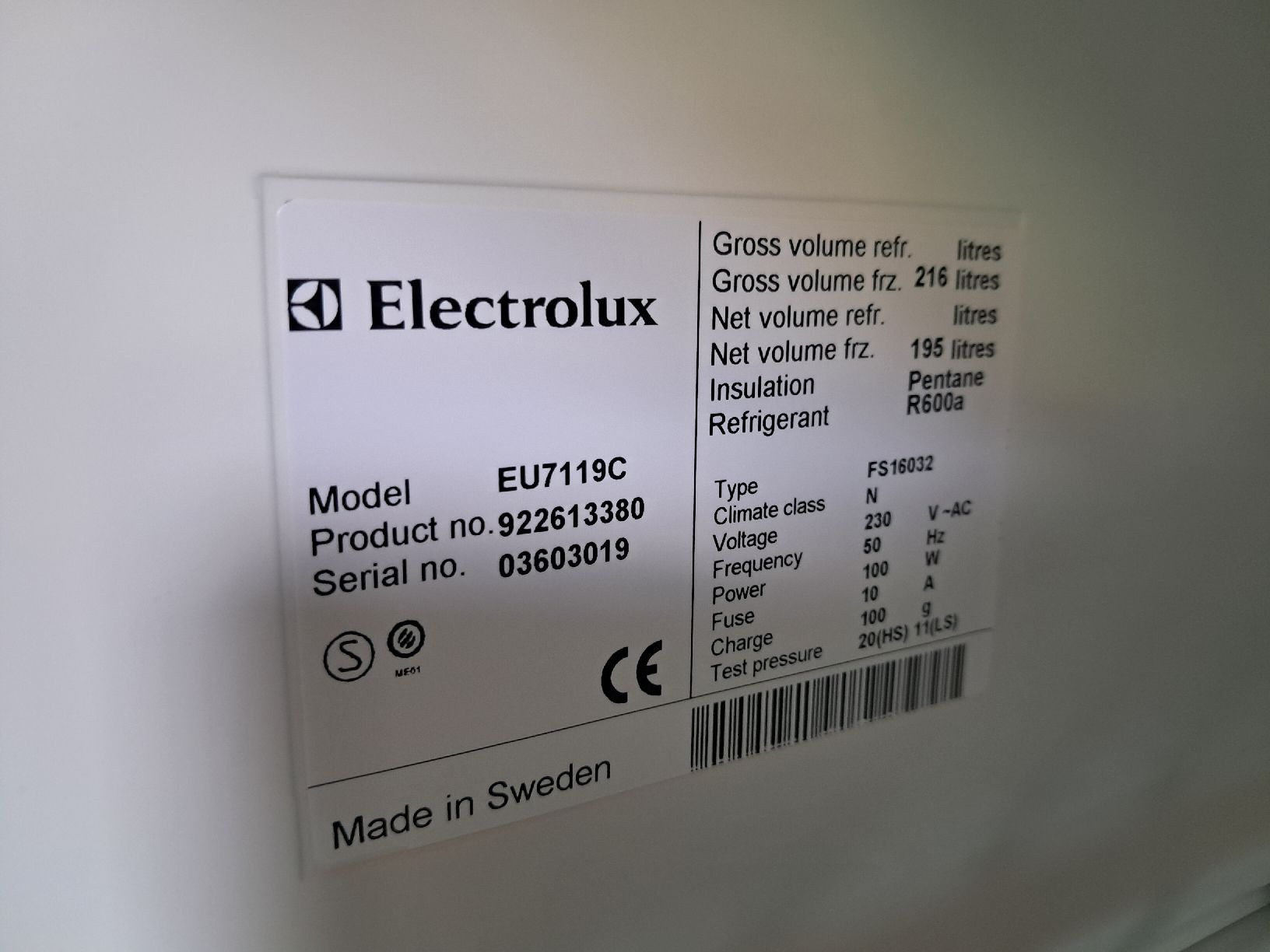 Electrolux Congelatori: Gefrierschrank Electrolux EU7119C mit 6 Schubladen – Usato da Glarus venduto da mikatante 4