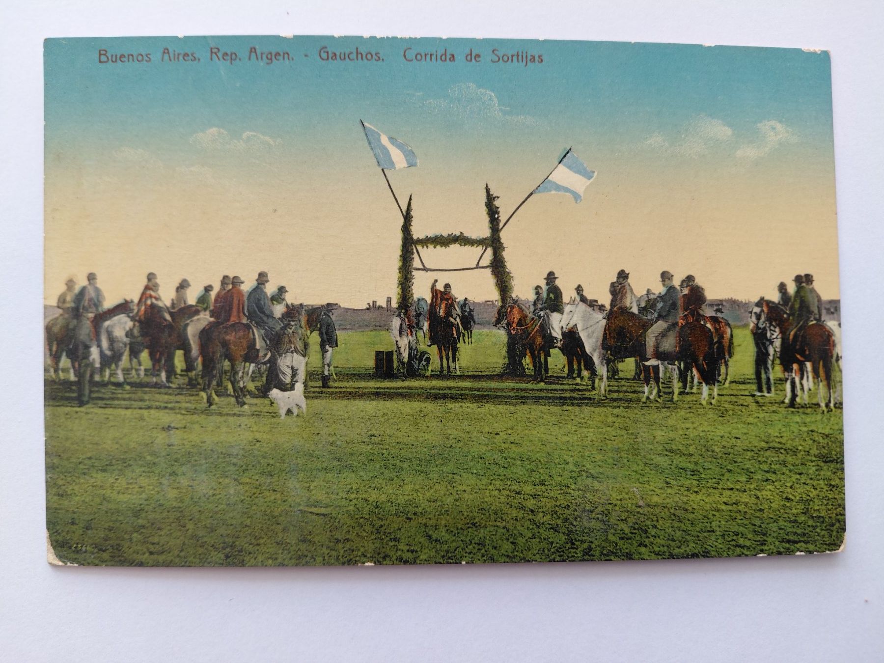Cartoline postali: Ansichtskarte Buenos Aires Argentinien Gauchos Corrida de... – Usato da Wattwil venduto da yburgler