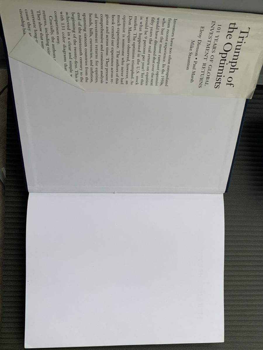 Libri: Triumph of Optimists Book – Usato da Mendrisio venduto da rappoport 2