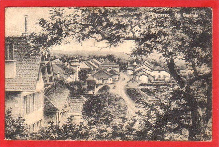 Cartoline postali: CHÉSEREX 1917 – Usato da Grüningen venduto da Kartenlaube