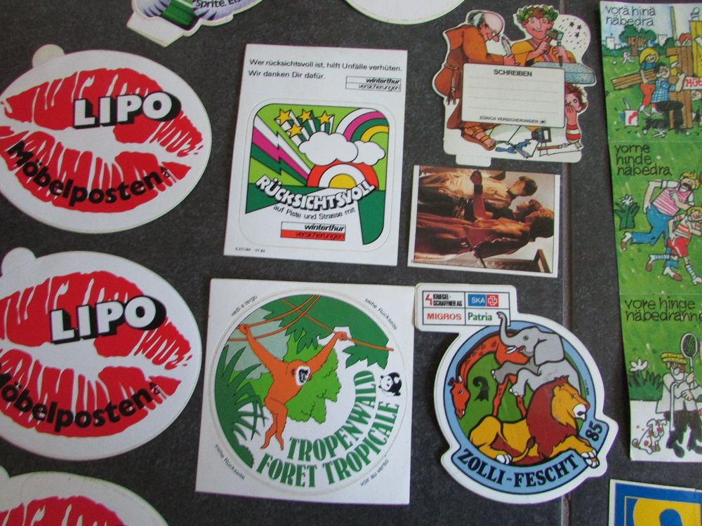 Alte Sticker Aufkleber Set 70er 80er Jahre Fanta Rivella etc | Kaufen ...