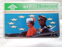 Telefonkarte British Telecom.  The Royals, ungebraucht