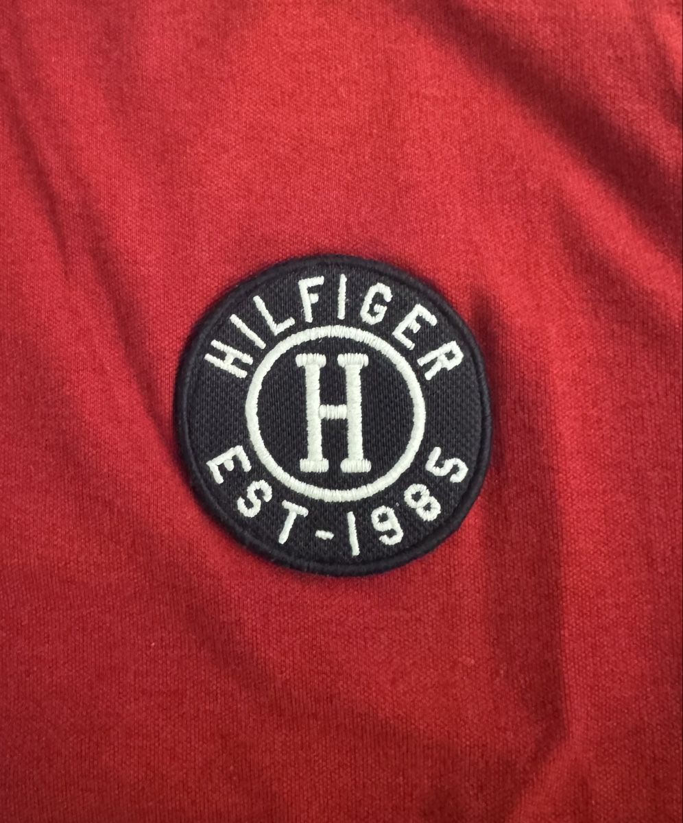 Tommy Hilfiger Magliette Polo: Polo Tommy Hilfiger rot, Grösse L – Usato da Basel venduto da gou_ds98 1