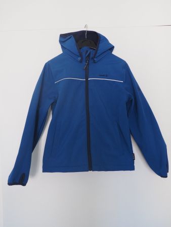 Softshell/Übergangsjacke von KAMIK mit Kapuze blau 128
