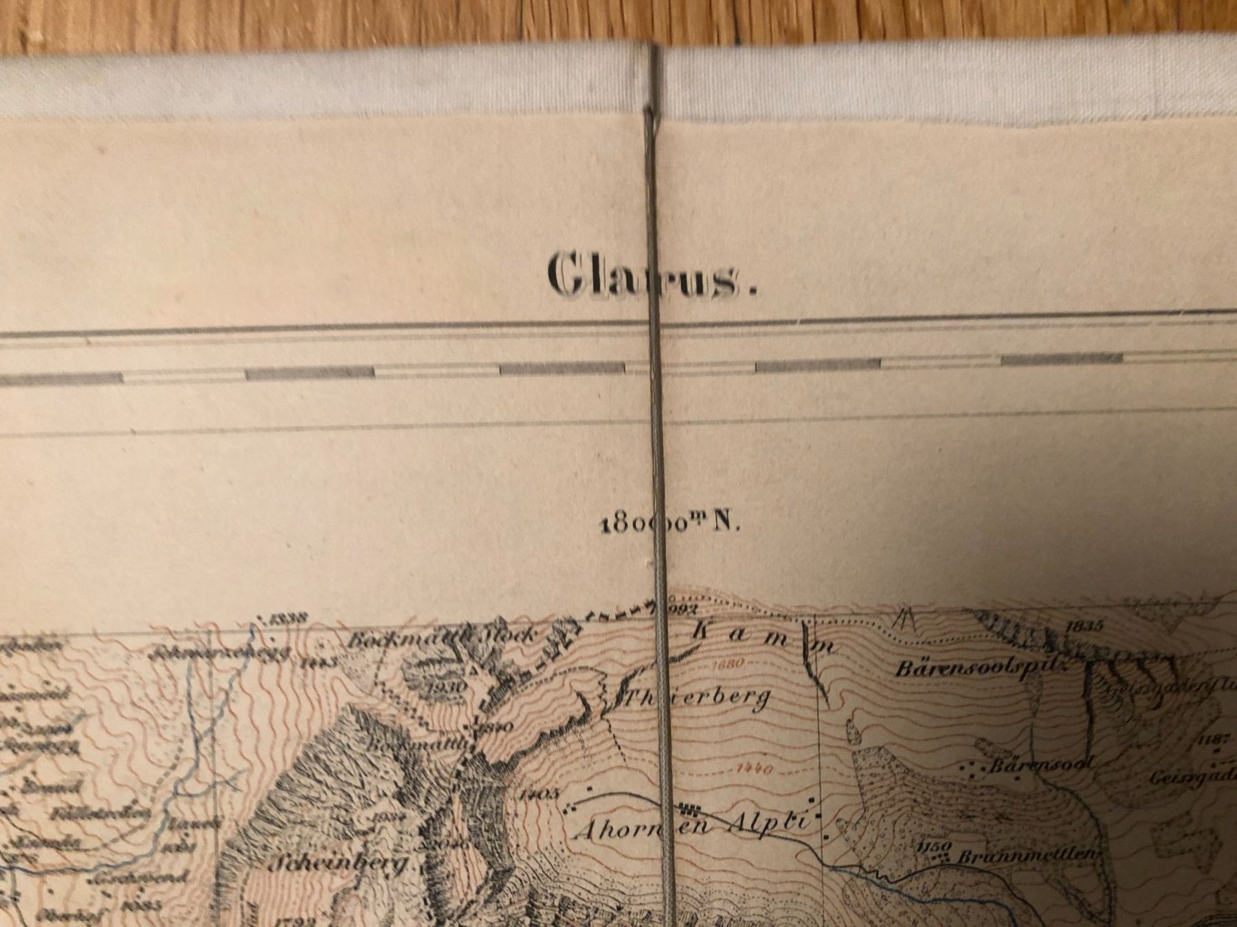 Cartine & Atlanti: Siegfriedatlas: Glarus Blatt 263. 1879 – Usato da Zürich venduto da allp 2