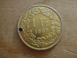 (S) 1 Franken 1860
