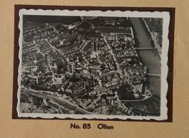 Fliegeraufnahme Walter Mittelholzer, Echtfoto, Olten