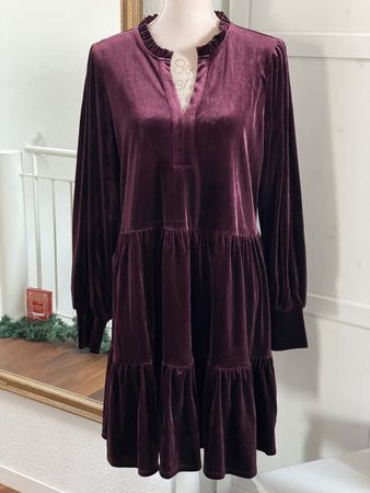Samtkleid Bordeaux Part Two Gr. L Winter