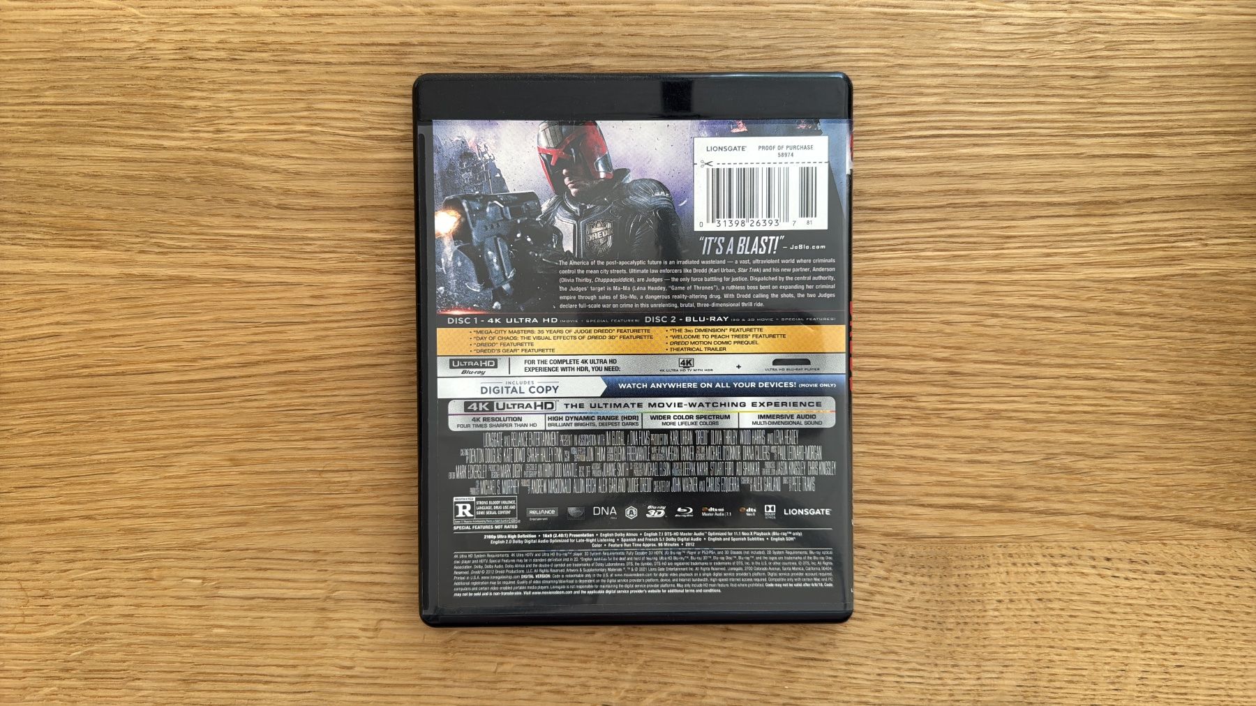 Tutti i DVDs: Dredd - 4K UHD Blu-Ray – Usato da Wallisellen venduto da Art_Vendorlay 1