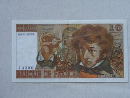 Frankreich 10 Francs Geldschein Hector Berlioz, 1975