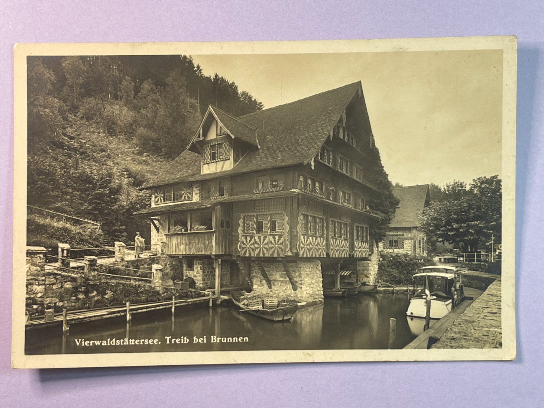 Ansichtskarten: Vierwaldstättersee - Treib bei Brunnen – Gebraucht aus Steg VS von _vinci_
