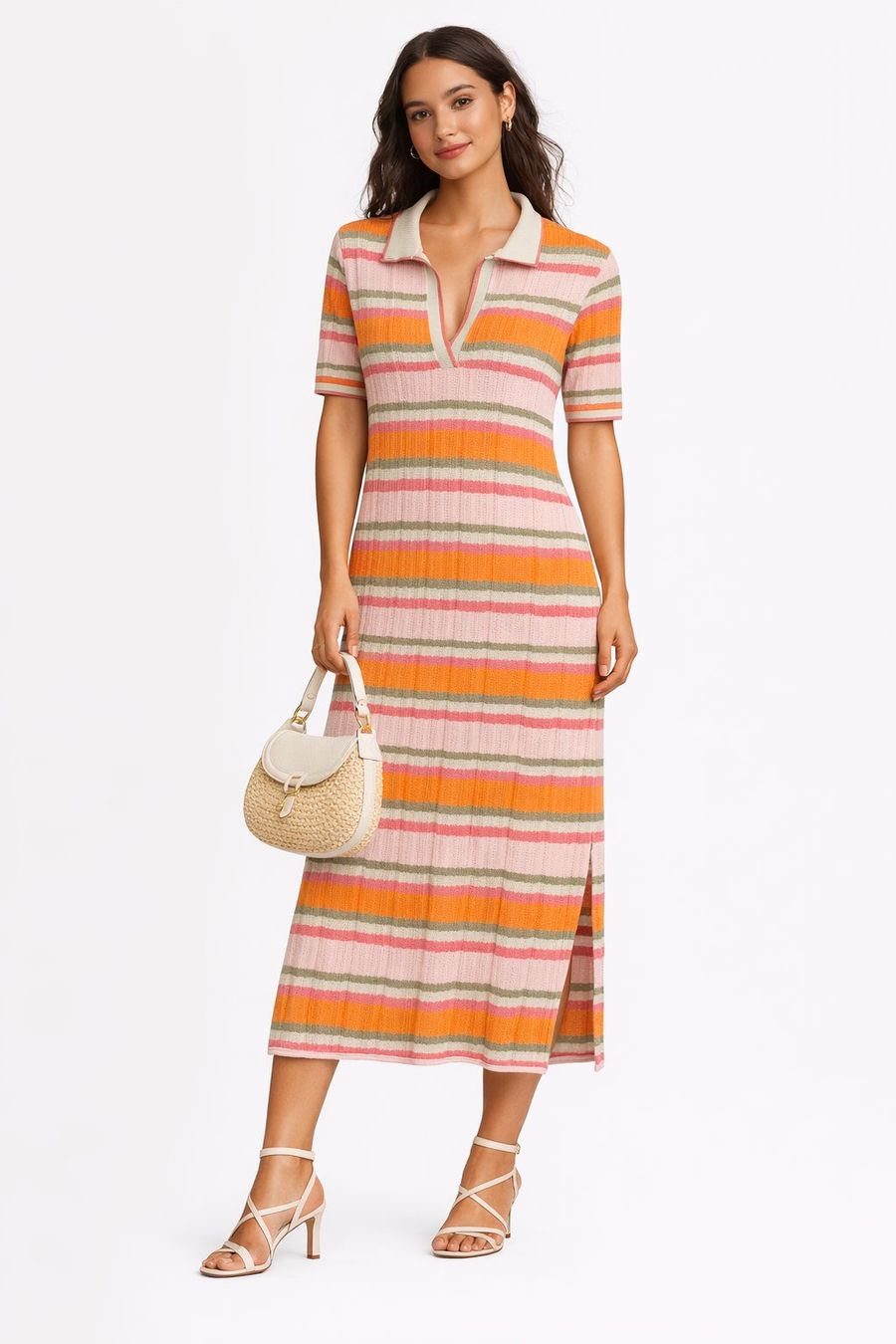 Gant Vestiti: GANT Midi - Strickkleid aus Bio-Baumwolle – Nuovo (secondo la descrizione) da Meilen venduto da MaisonSelect 3