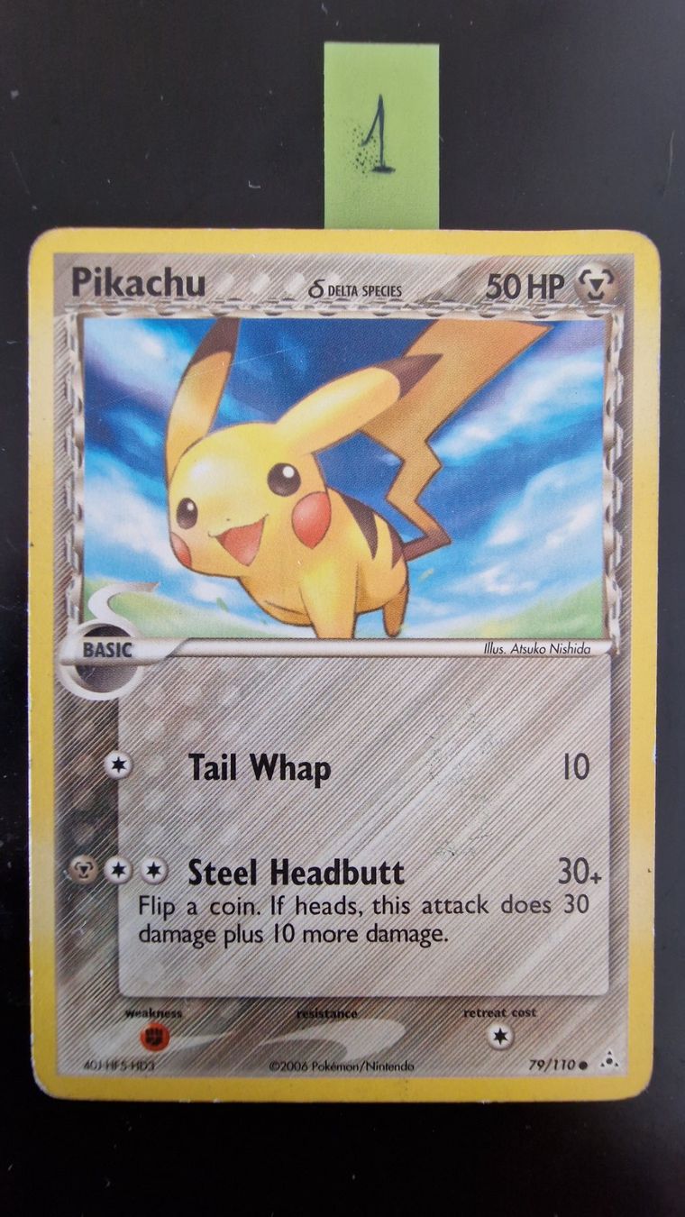 Pokémon Carte collezionabili: Pikachu #79 – Pokémon Holon Phantoms – Usato da Veytaux venduto da PocketMonster 1