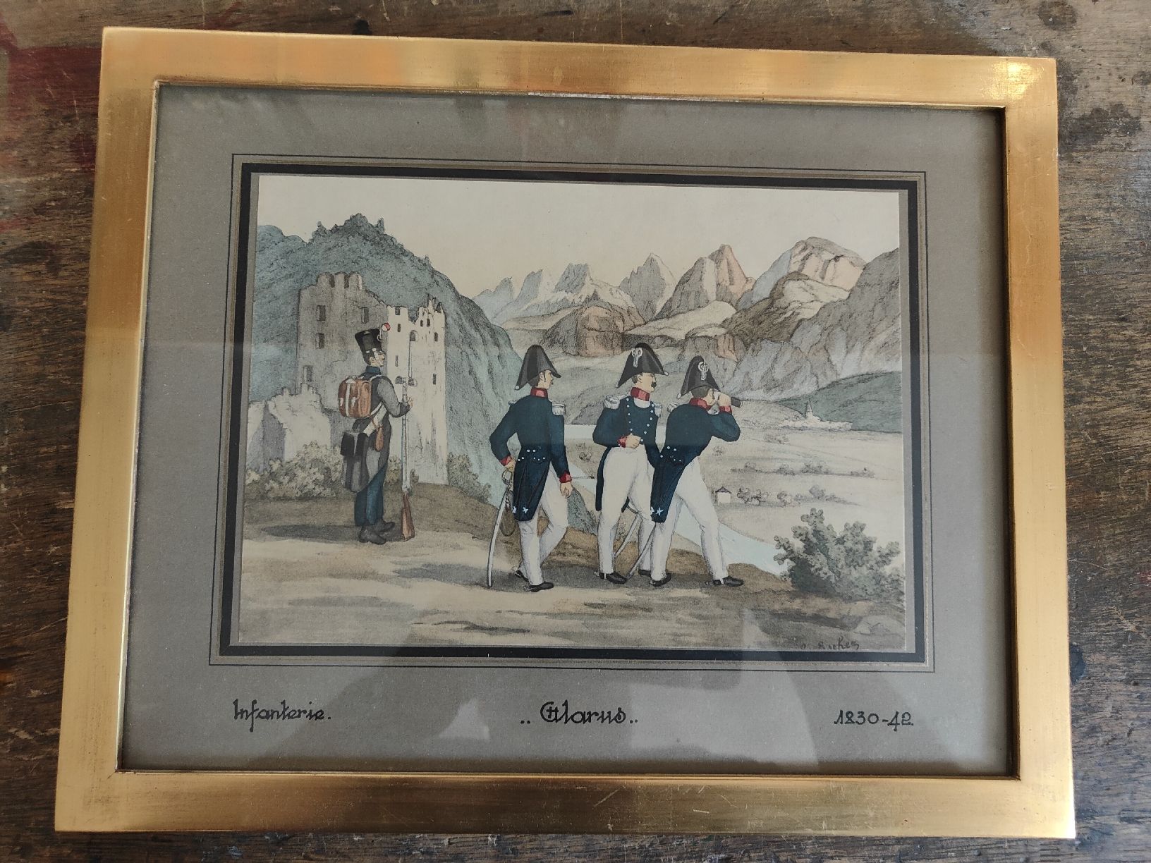 Poster & Bilder: Infanterie Glarus 1830-42 – Gebraucht aus chur von Hmars