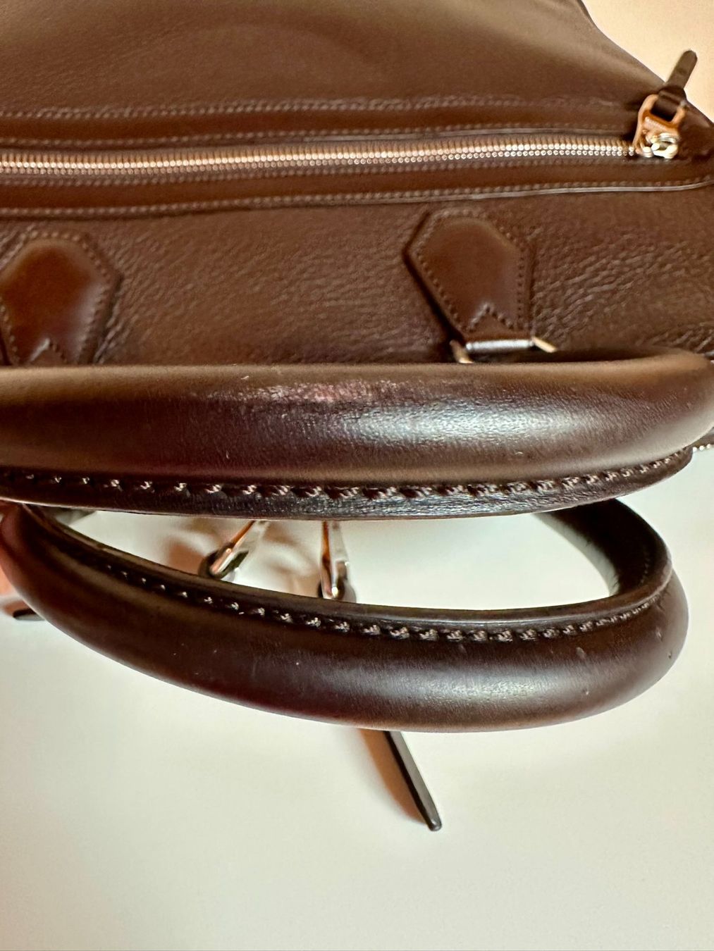 Dunhill Boston Porte-documents – Cuir Grainé Chocolat (Gebraucht) in ...