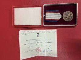 Czechoslovak Medal For Strengthening Friendship 3rd Class