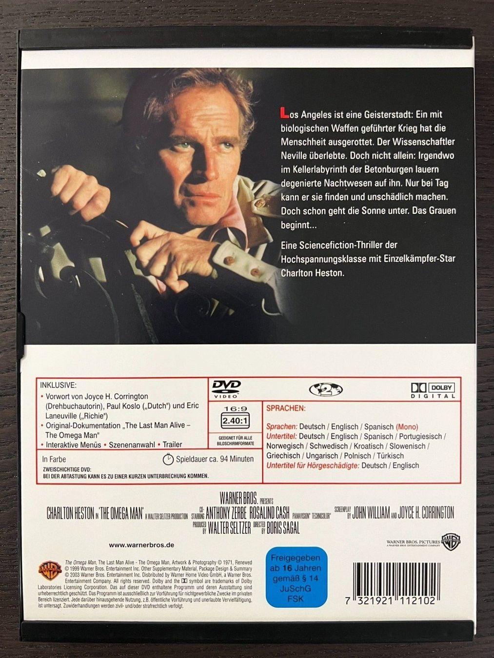 Tutti i DVDs: Der Omega Mann – Usato da Zürich venduto da FilmFreunde 1