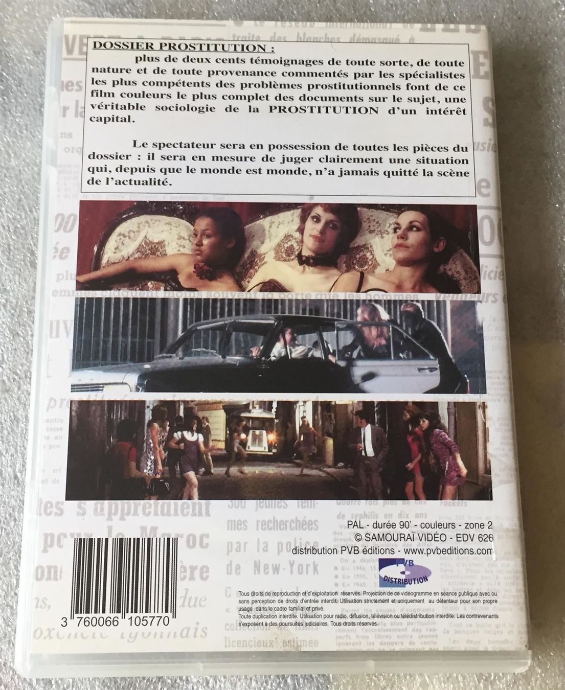 Tutti i DVDs: Jean-Claude ROY Dossier Prostitution Documentaire Culte 1965 – Usato da Genève venduto da Cockattoo 1