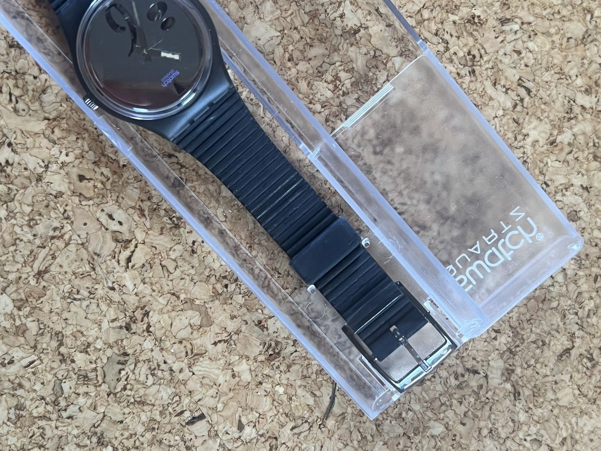 Swatch Orologi: Swatch Uhr schwarz  86 – Usato da Basel venduto da bellespirit 6