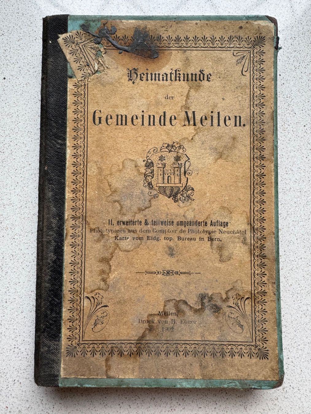 Libri: Gemeinde Meilen Buch Heimatkunde von 1902 – Usato da siebnen venduto da minte