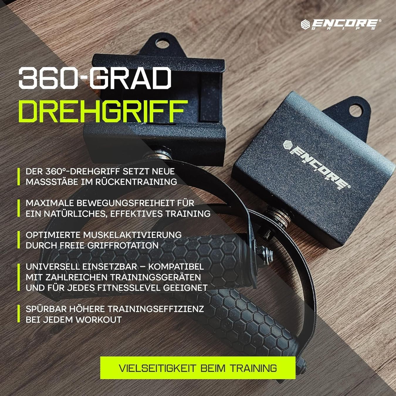Hometrainer: Klimmzuggriffe drehbar Latzug Griffe – Nuovo e nell'imballaggio originale da Suhr venduto da SchnapperCH 5