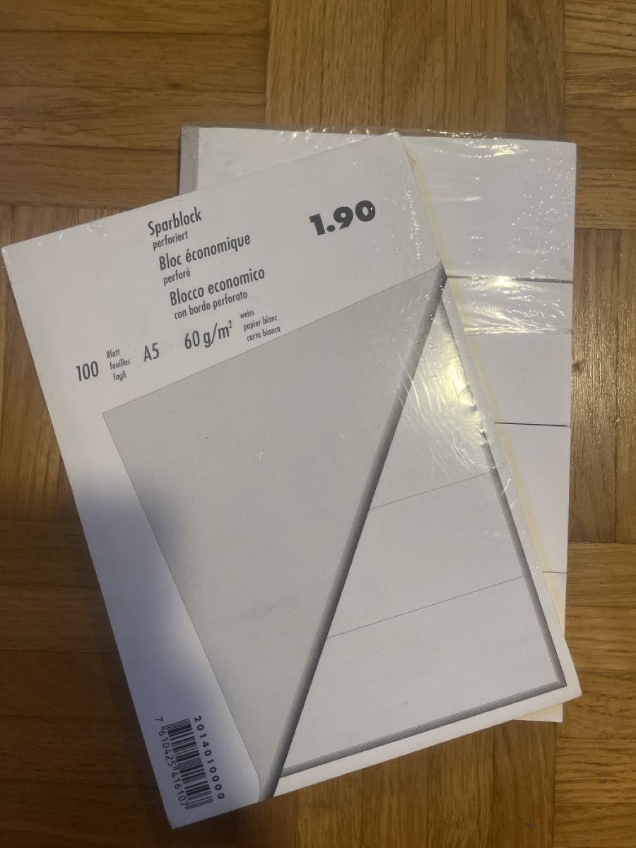 Blocchi: Sparblock A5, 100 Blatt – Nuovo (secondo la descrizione) da Basel venduto da ami_26yf