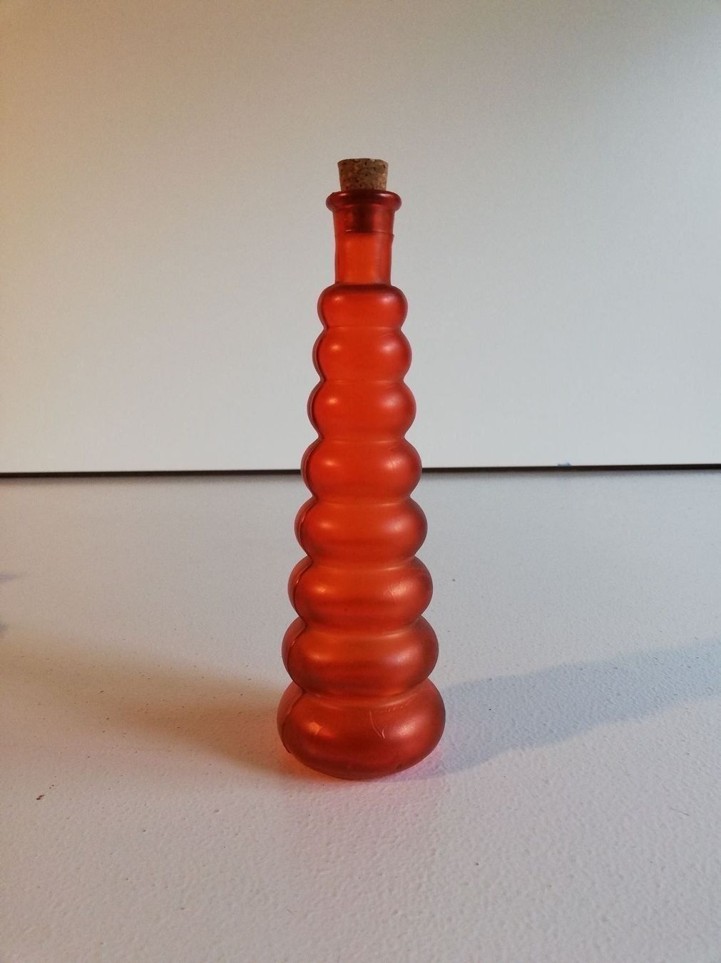 Flaconi: DEKO Flasche mit Zapfen Gerillt Orange – Usato da Zuerich venduto da lichti