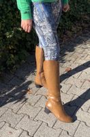 Primadonna Stivali alti in pelle ecco- colore cannella-40