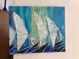 Acryl Bild 2018 “ Regatta“