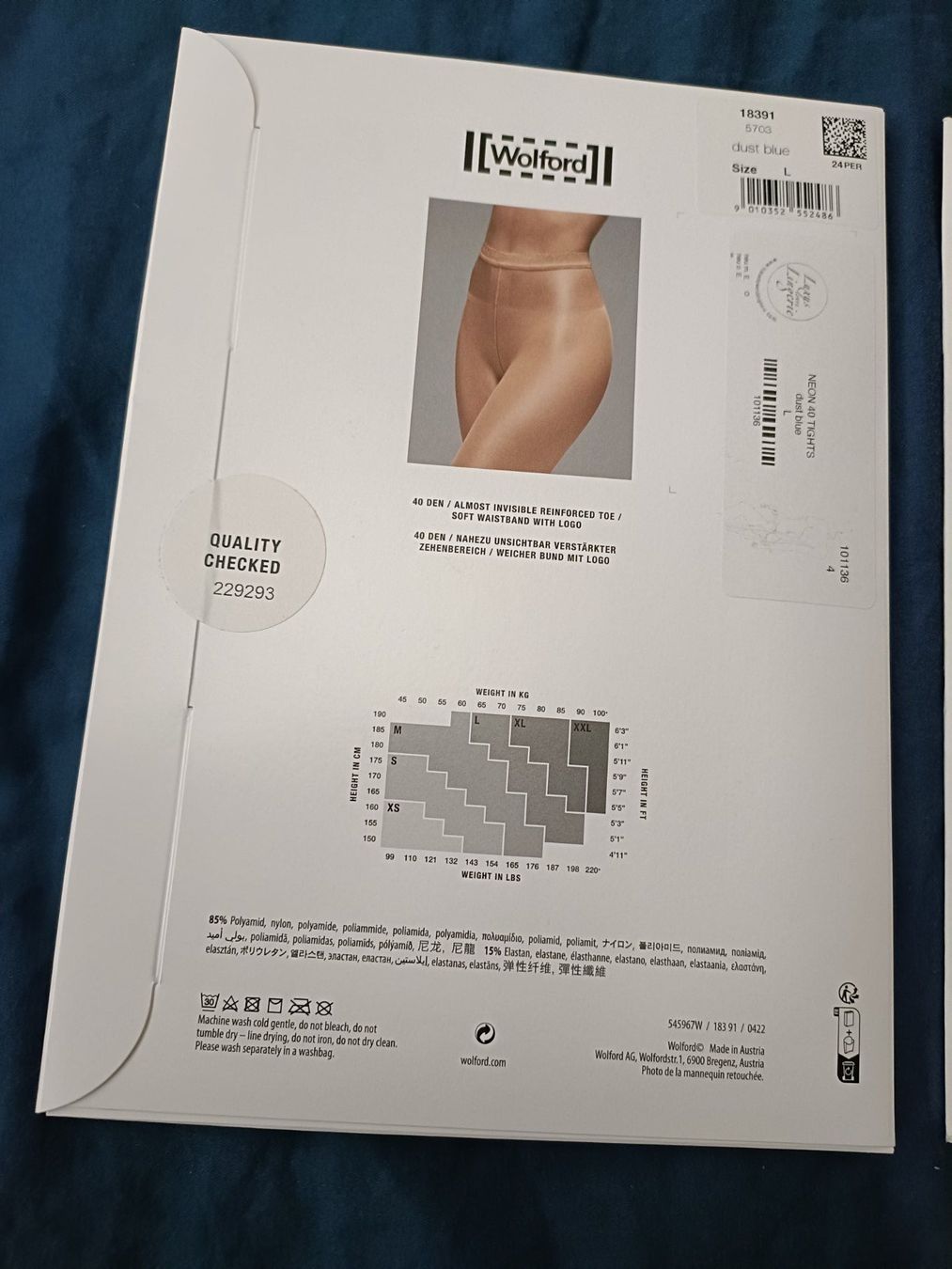 Wolford Calze & Collant: Neon 40 von Wolford – Nuovo e nell'imballaggio originale da Arlesheim venduto da sjm_y85b 1