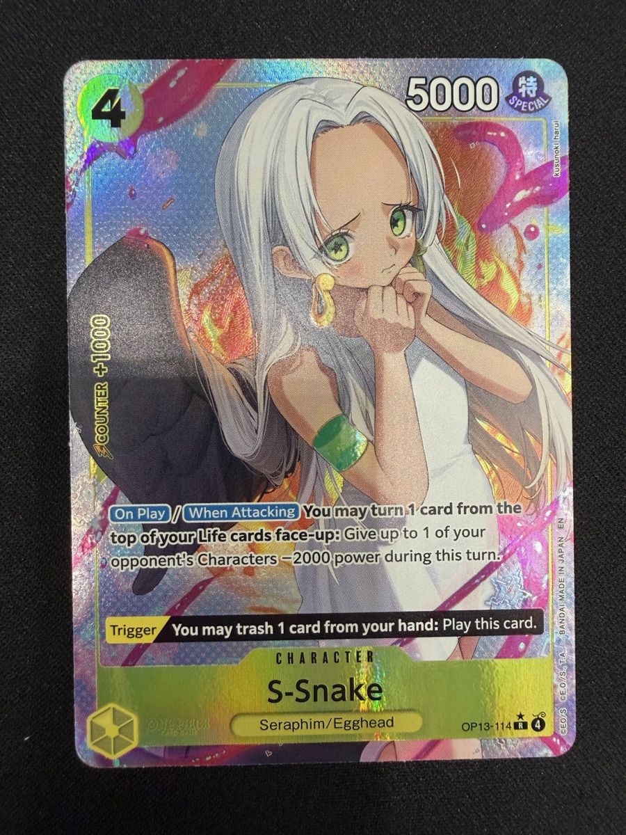 Bandai Carte collezionabili: One Piece S-Snake OP13-114 Rare Parallel NM – Nuovo (secondo la descrizione) da Rolle venduto da KPTreasures