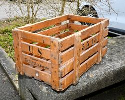 alte Holzkiste HARASSE Schiess US St. Margrethen L62xB39xH31