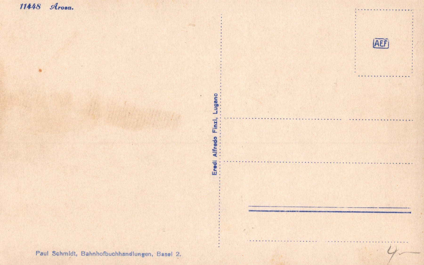 Cartoline postali: 0059 - Postkarte / Ansichtskarte - Arosa – Usato da Reinach BL venduto da Boston-Verkauf 1