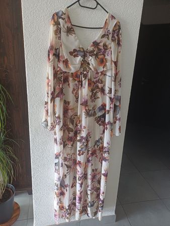 Maxidress/robe longue fleurie Rinascimento