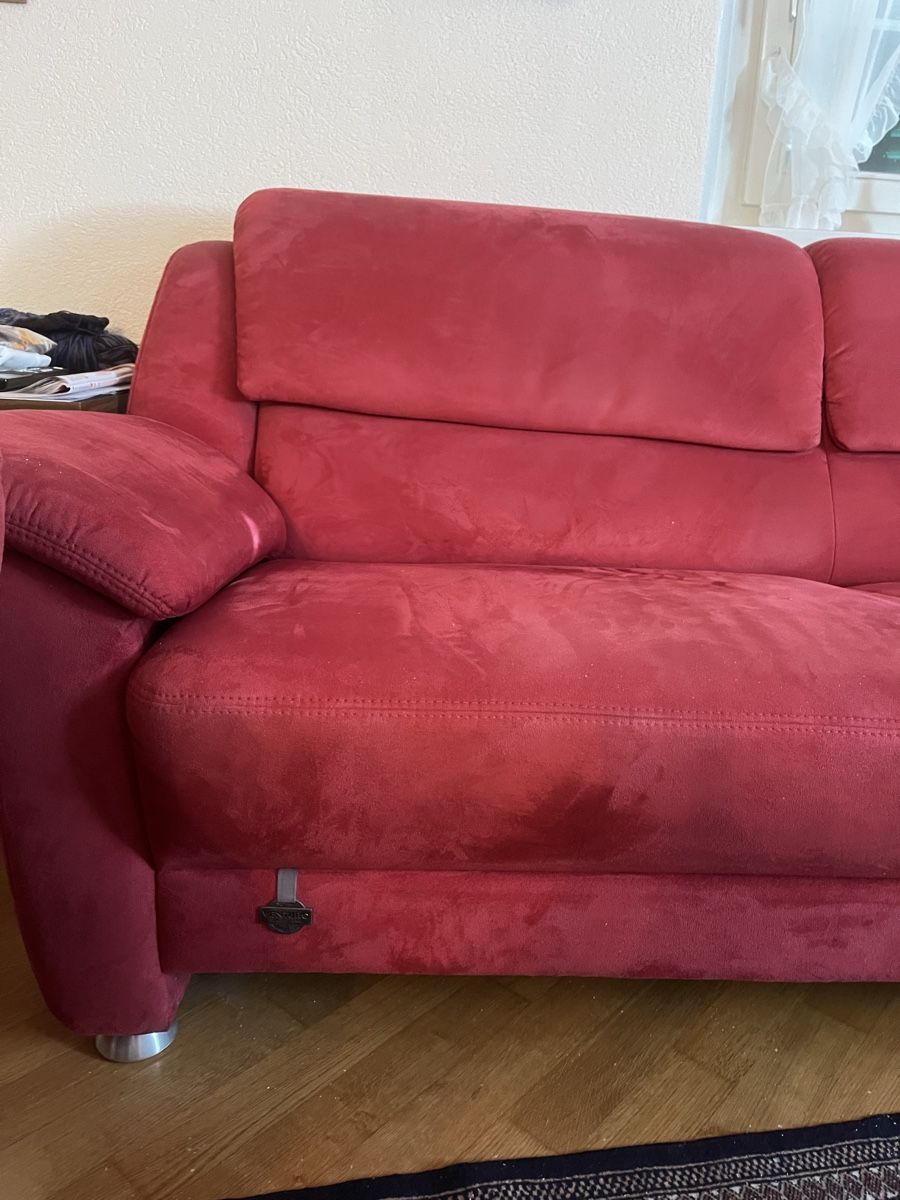 Divani: Sofa roter Bezug gebrauchter Zustand stabil – Usato da Zufikon venduto da gia_ld5b 3