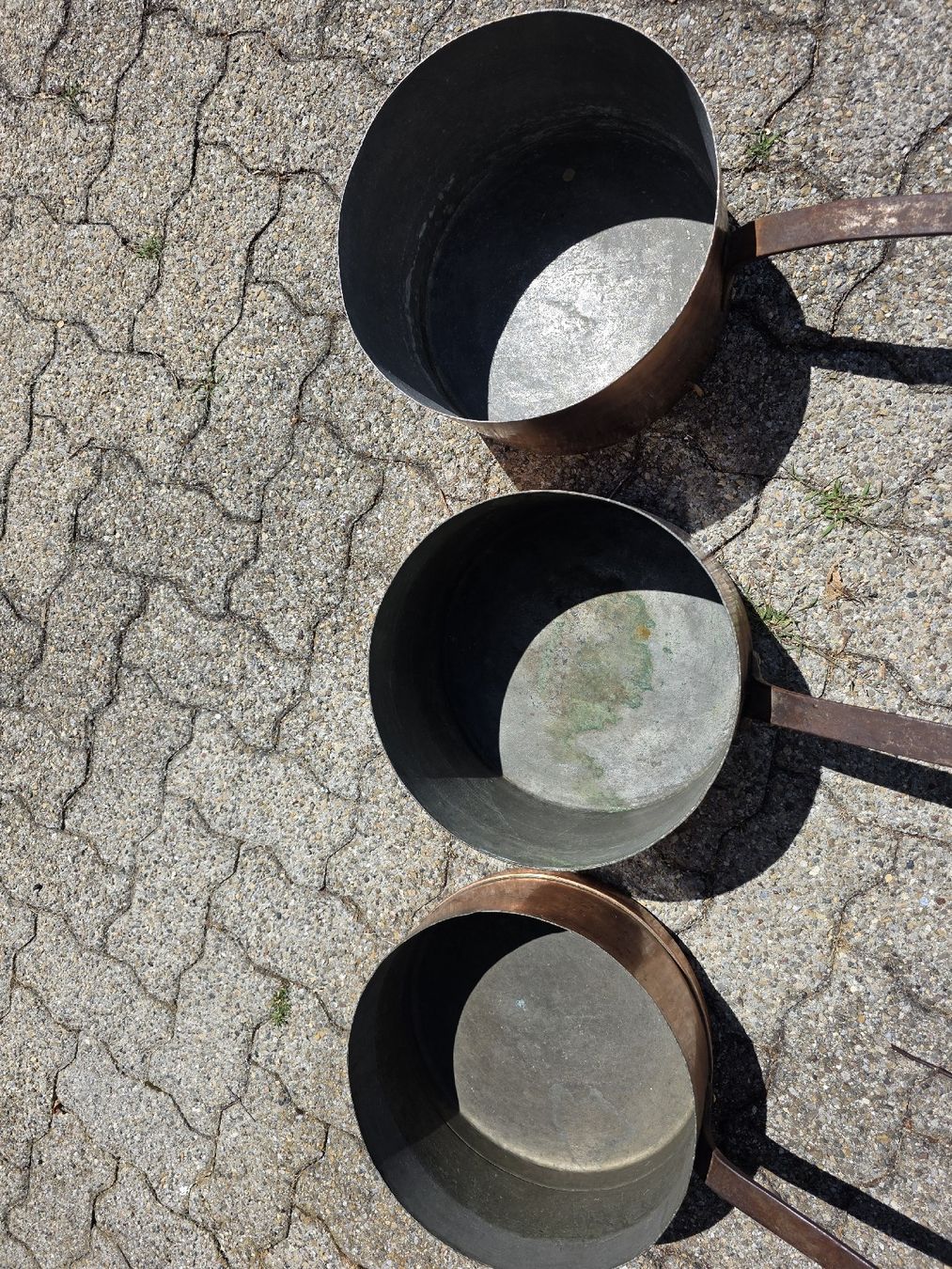 Pentole: Set of 3 Copper Pots with Handles – Usato da Hinwil venduto da Ehretstock8 2