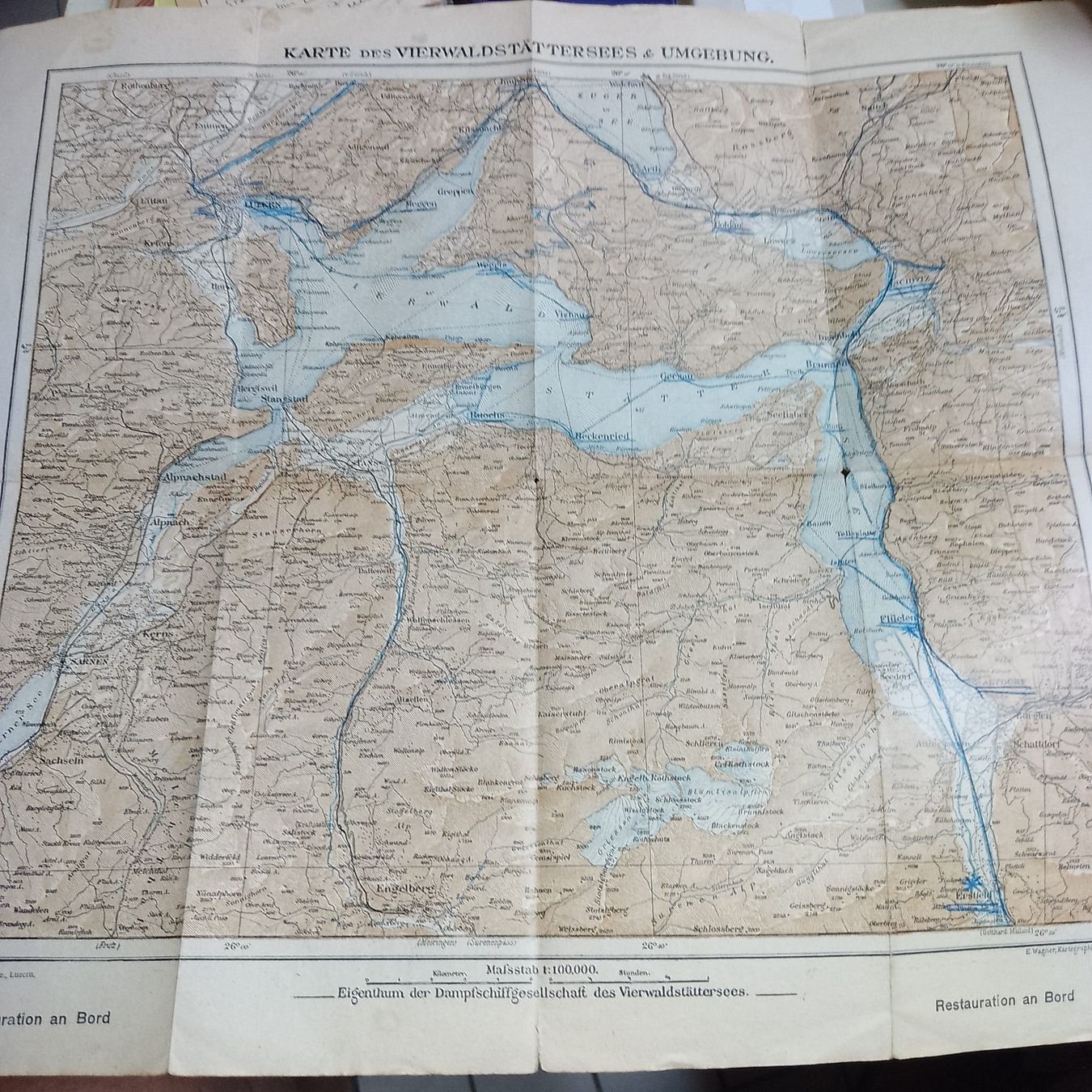 Cartes postales: Vierwaldstätter-See / Depliant / 1914 – D'occasion à Sorengo par 74in 1