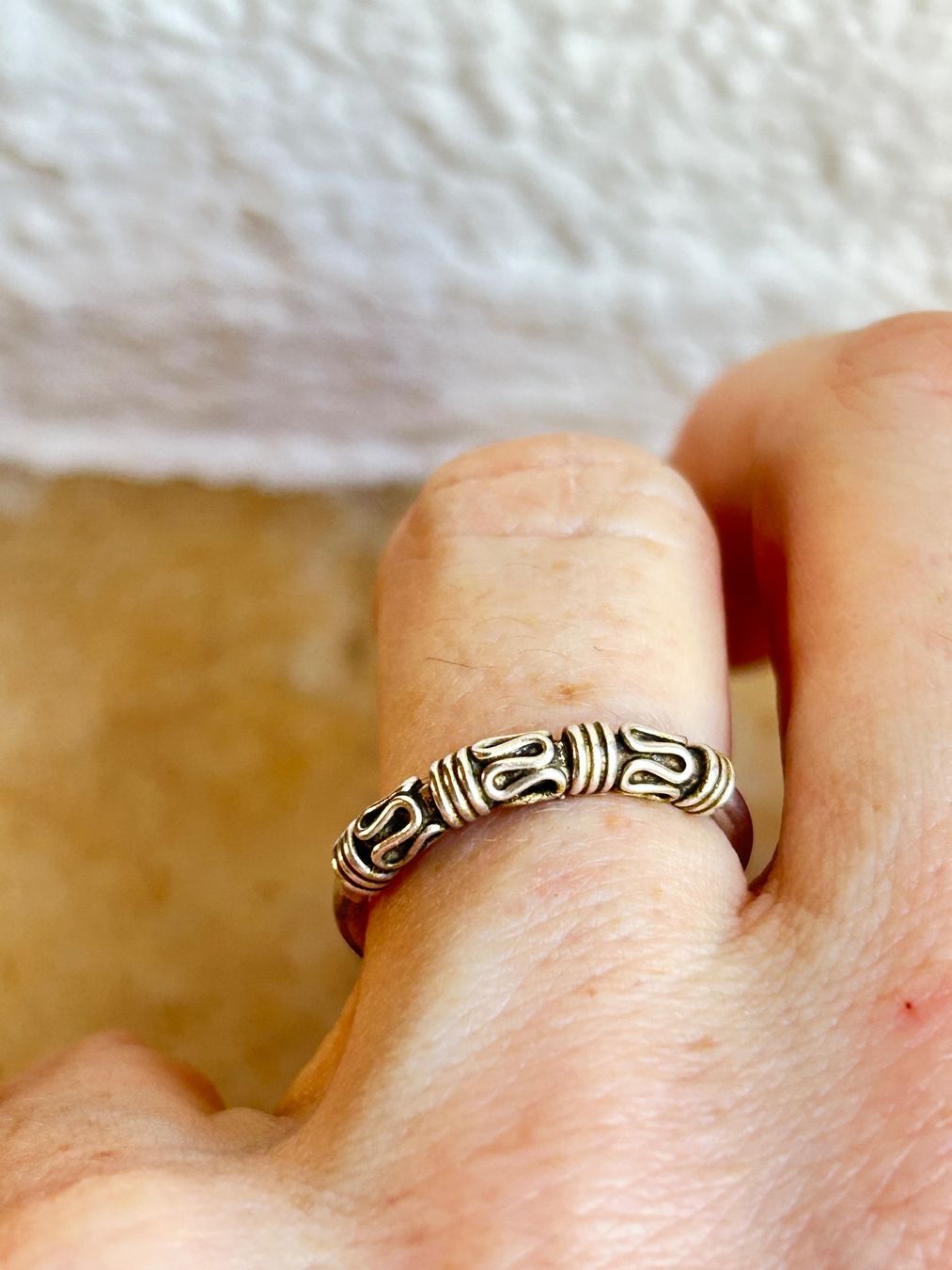 Anelli: Vintage Silberring "SNAKE" Grösse 53 – Usato da Dittingen venduto da Bellevista 1