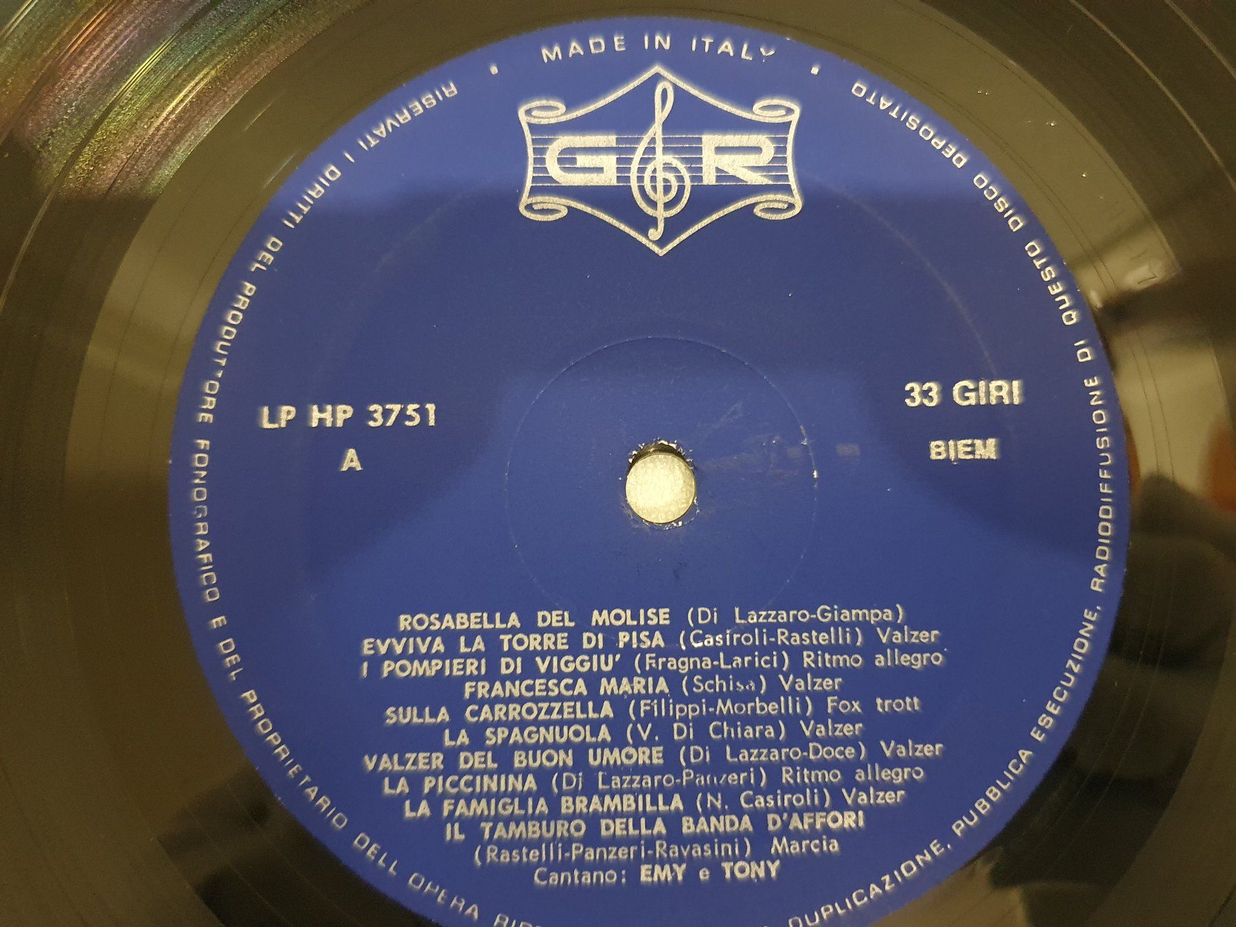Schallplatten: Emy E Tony – I Pompieri Di Viggiu – Gebraucht aus Uster von Vinyl-Leidenschaft 3
