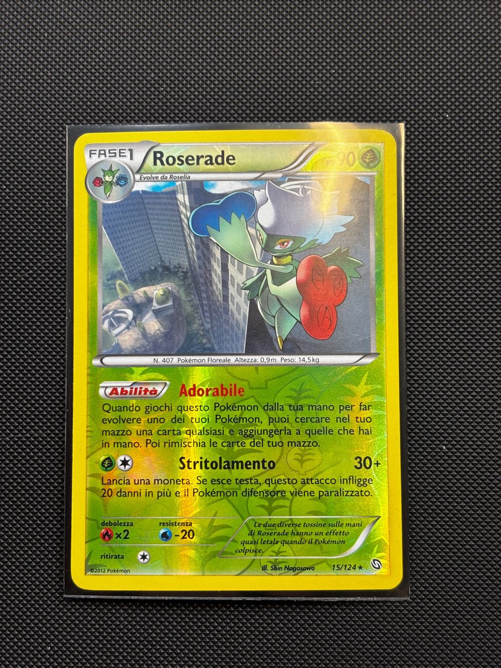 Pokémon Carte collezionabili: It -  Roserade Reverse 15/124 - Pokémon – Usato da Neuchâtel venduto da caraadryn
