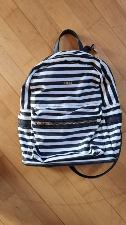 L.Credi Rucksack blau/weiss gestreift