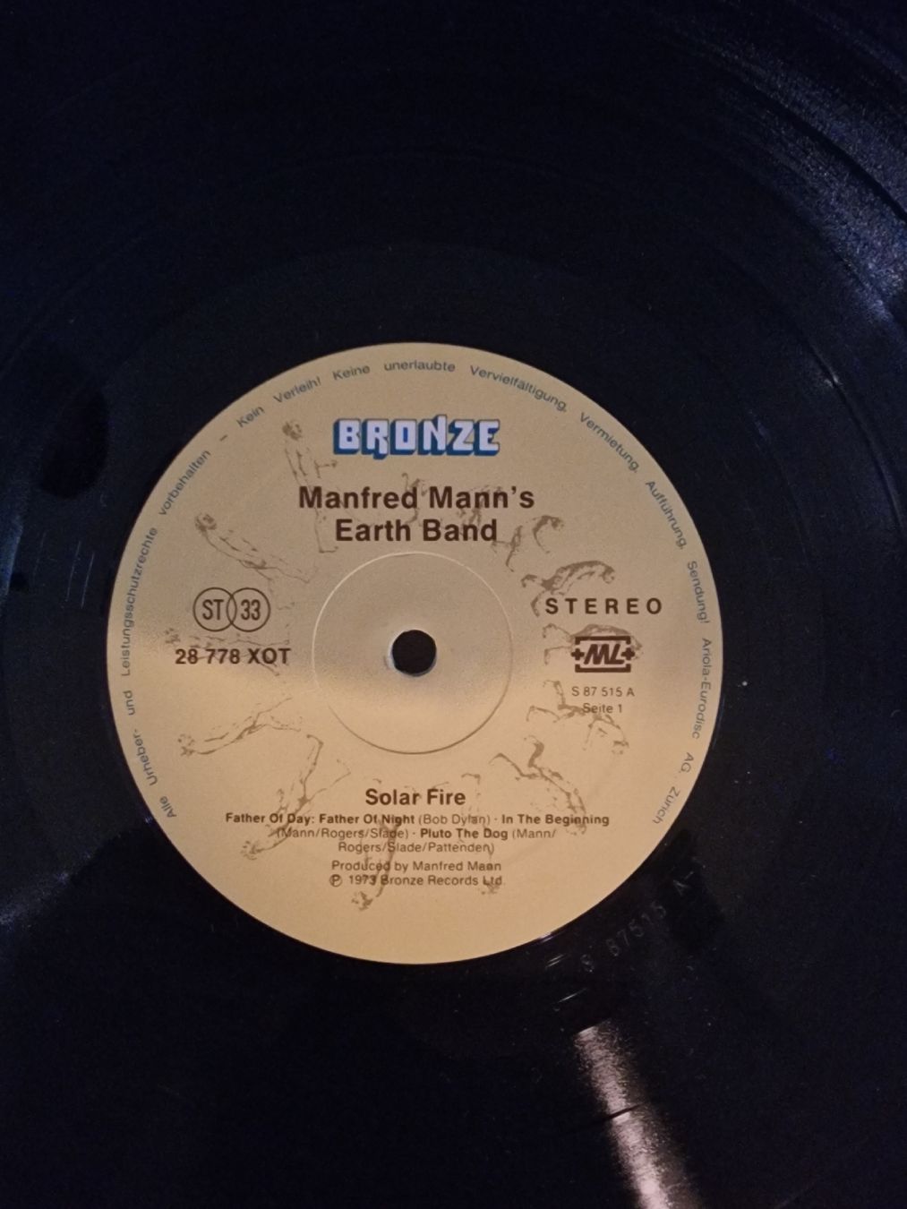 Schallplatten: Manfred Mann's Earth Band - Solar Fire – Gebraucht aus Pfaffnau von gunport 4
