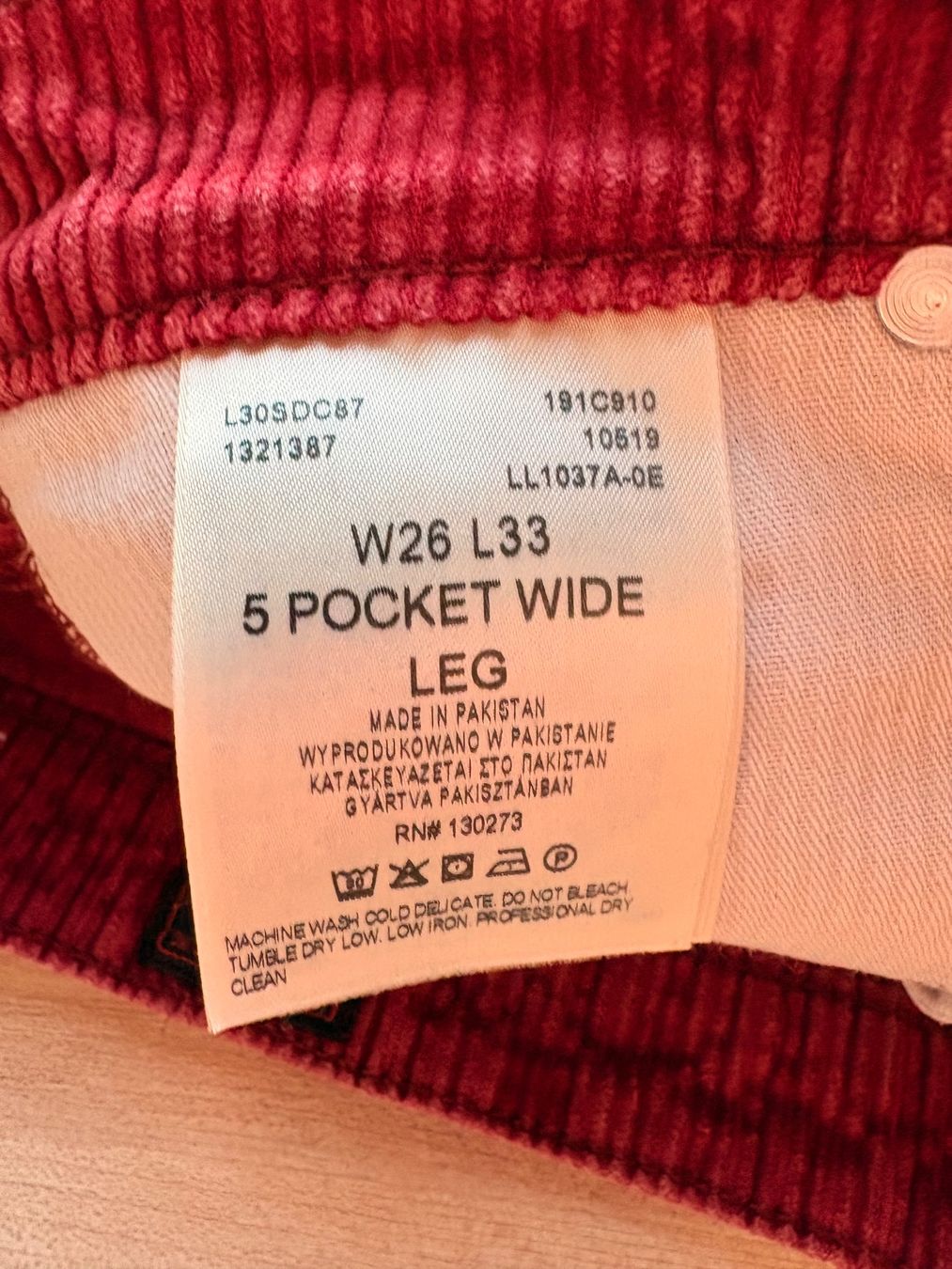 Lee Pantaloni: Lee Cord Hose – Usato da Wigoltingen venduto da _vntg_ 2