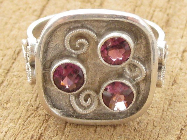 Anelli: Vintage Ring quadratisch Silber 835 + STAUSS Amethyst – Usato da Ermatingen venduto da Decovin 6