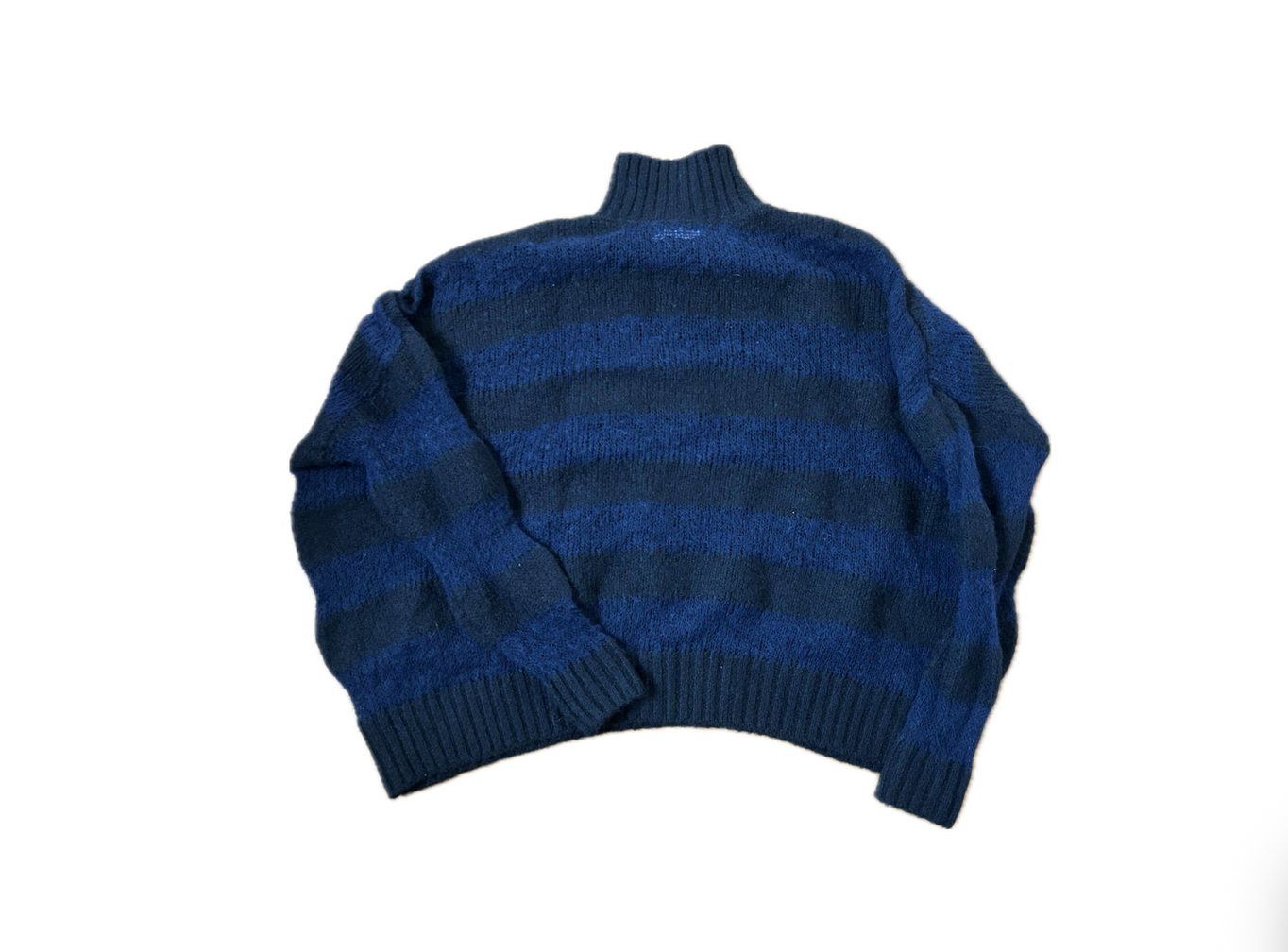 Zara Pullover & Sweatshirts: Zara Striped Sweater, BLACK/NAVY Transparent – Gebraucht aus Zürich von Konsumware